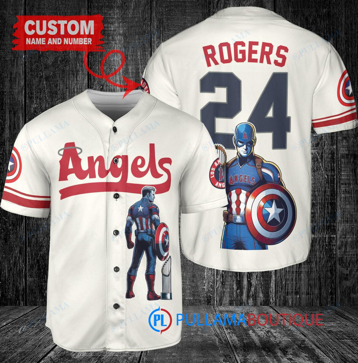 Atlanta Braves x Marvel Captain America Steve Rogers Baseball Jersey Gray