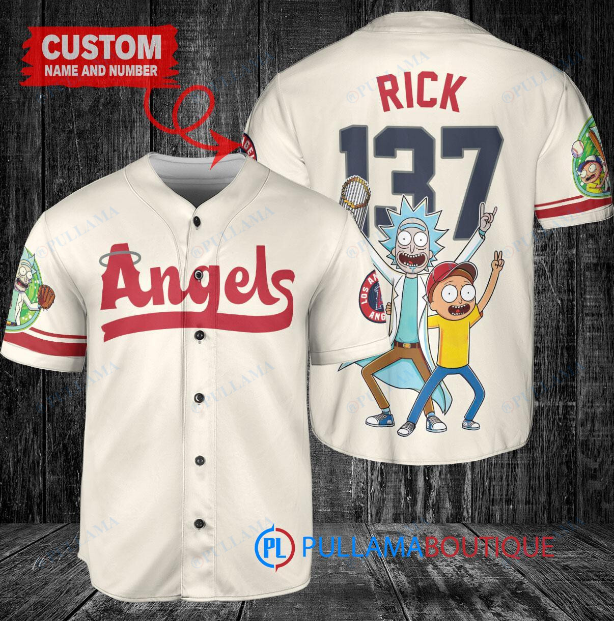 Seattle Mariners x Rick and Morty with Trophy Custom Baseball Jersey Royal City Connect