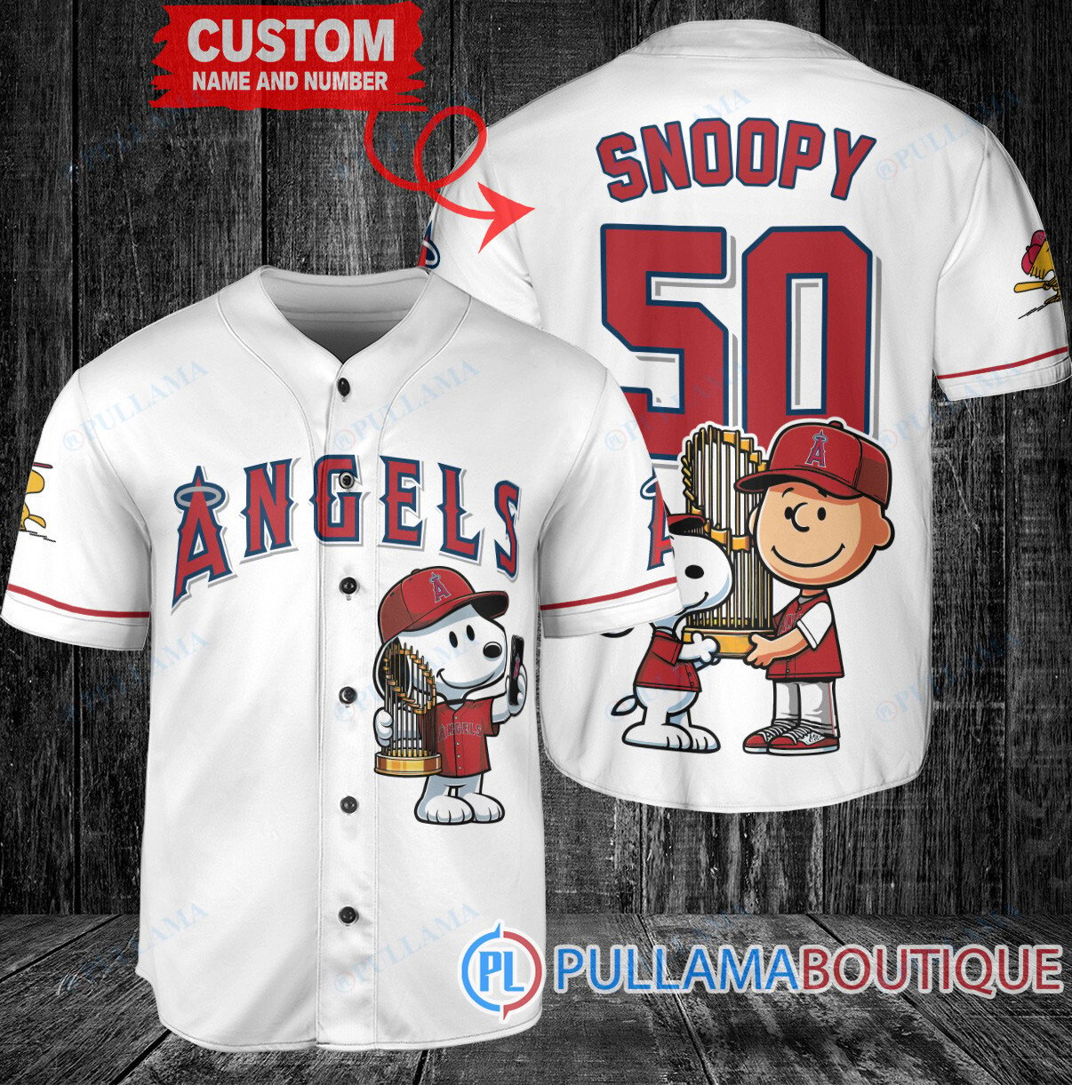 Seattle Mariners x Snoopy and Charlie Brown with Trophy Baseball Jersey Aqua