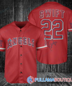 Los Angeles Angels x Taylor Swift 22 Baseball Jersey