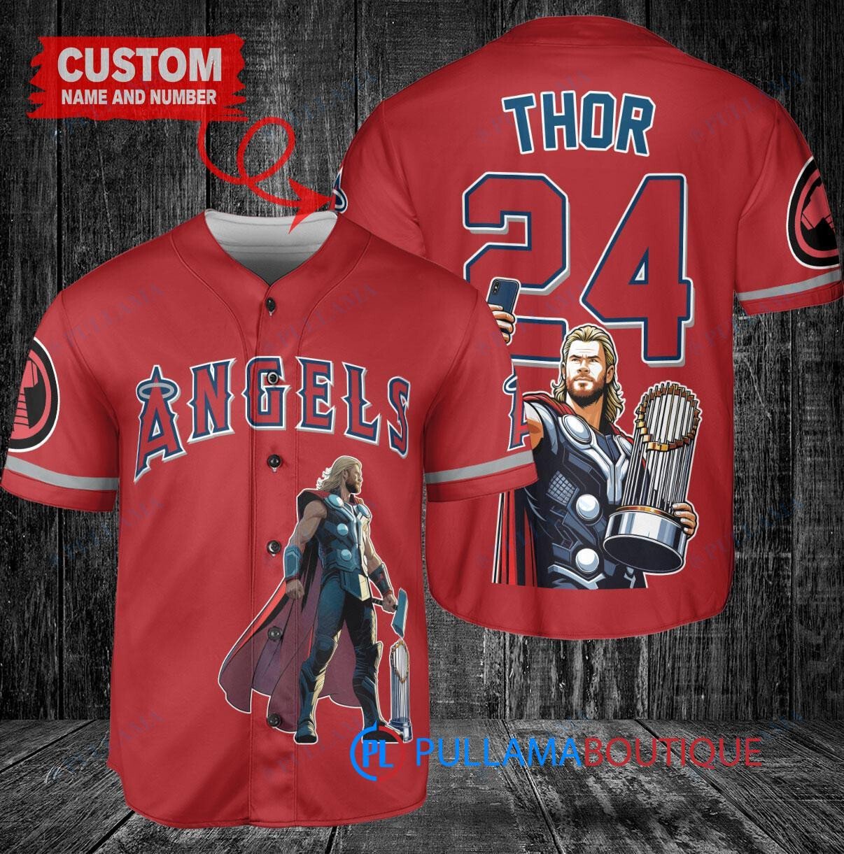 Chicago Cubs x Thor Marvel with Trophy Custom Baseball Jersey White