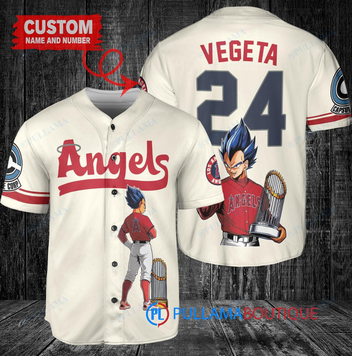 Minnesota Twins x Vegeta Super Saiyan Dragon Ball Z with Trophy Custom Baseball Jersey Gray Road