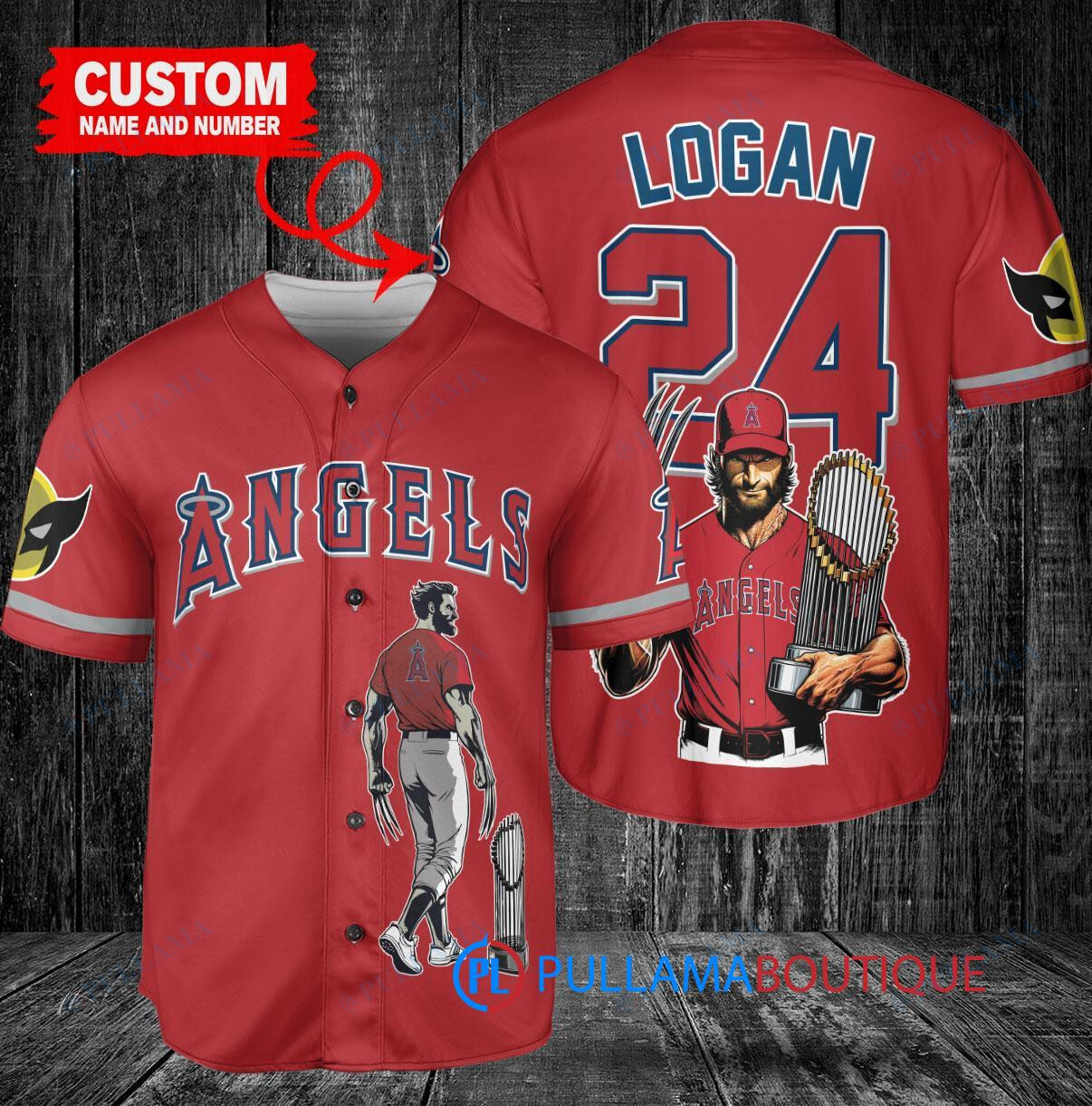 Arizona Diamondbacks x Wolverine Logan with Trophy Custom Baseball Jersey White