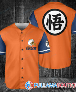 Los Angeles Chargers Dragon Ball Z Goku Baseball Jersey