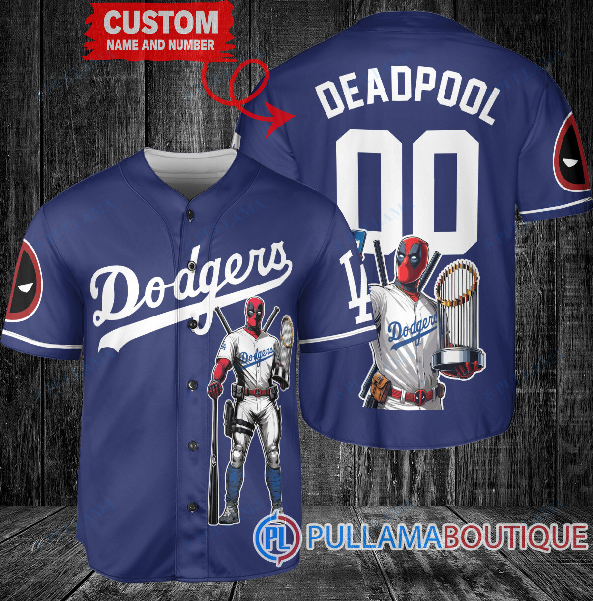 Seattle Mariners x Deadpool with Trophy Baseball Jersey White