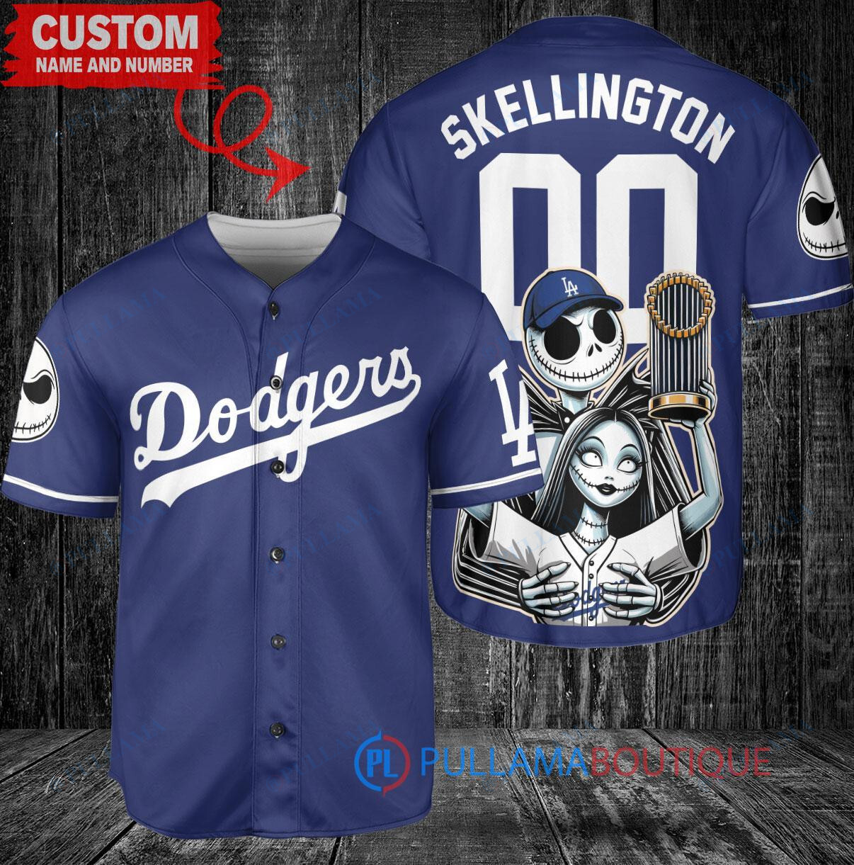 Cincinnati Reds Jack Skellington Sally World Series Trophy Baseball Jersey Gray