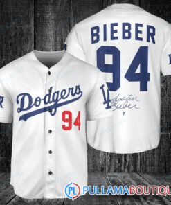 Los Angeles Dodgers x Justin Bieber Baseball Jersey