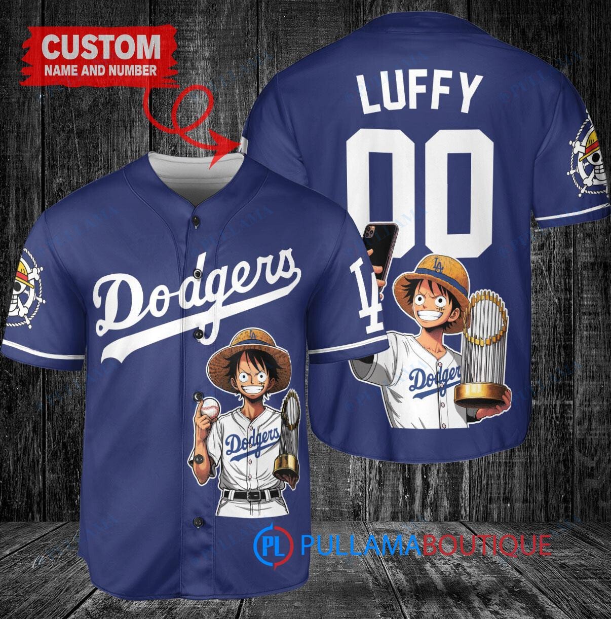 Arizona Diamondbacks x Luffy One Piece with Trophy Custom Baseball Jersey Sand