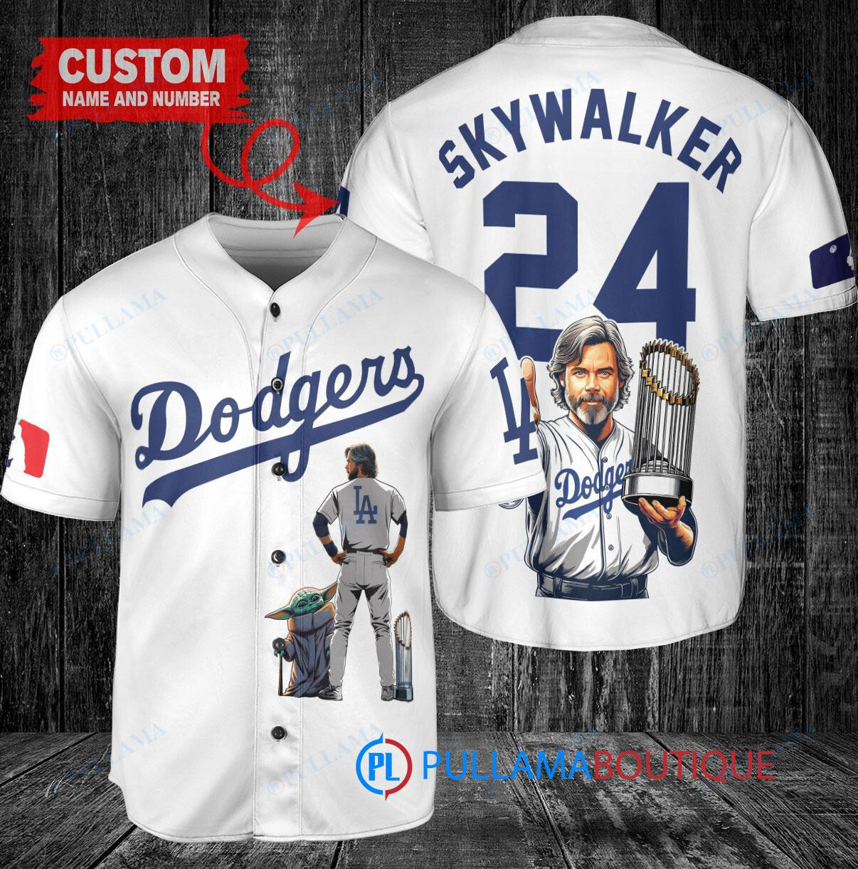 San Diego Padres x Luke Skywalker Star Wars with Trophy Custom Baseball Jersey White City Connect