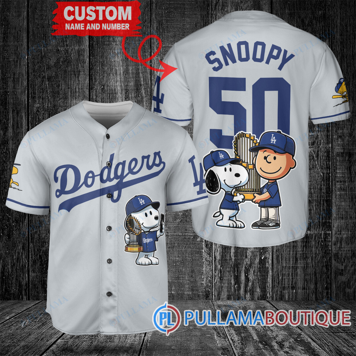 Seattle Mariners x Snoopy and Charlie Brown with Trophy Baseball Jersey White