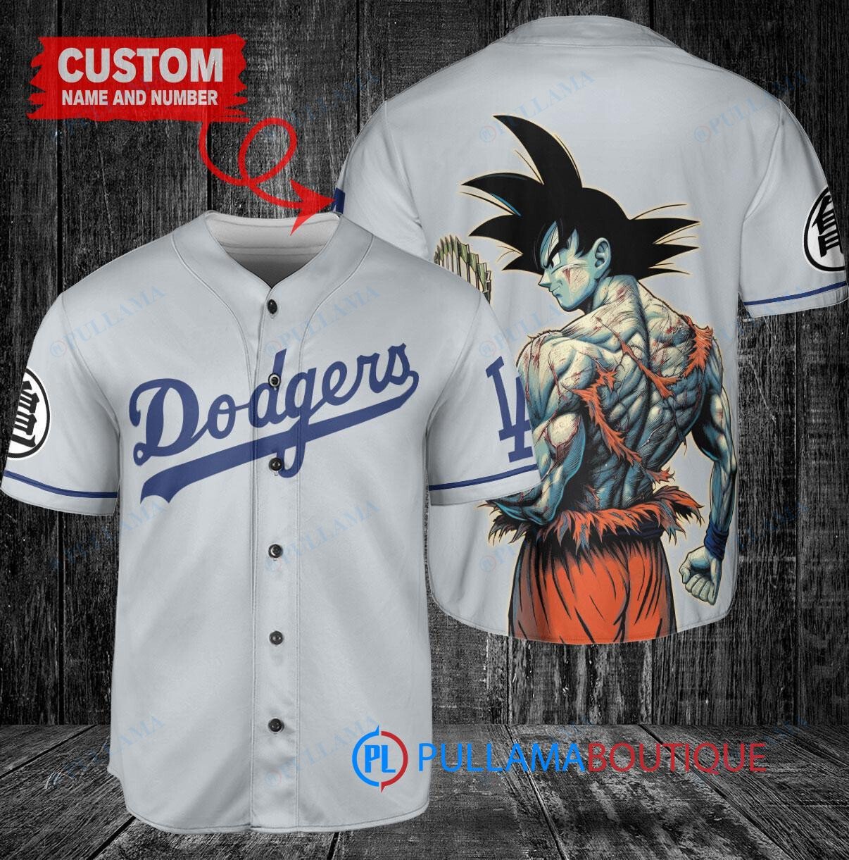 New York Mets x Son Goku Kakarot Super Saiyan Dragon Ball Z with Trophy Baseball Jersey Graphite City Connect