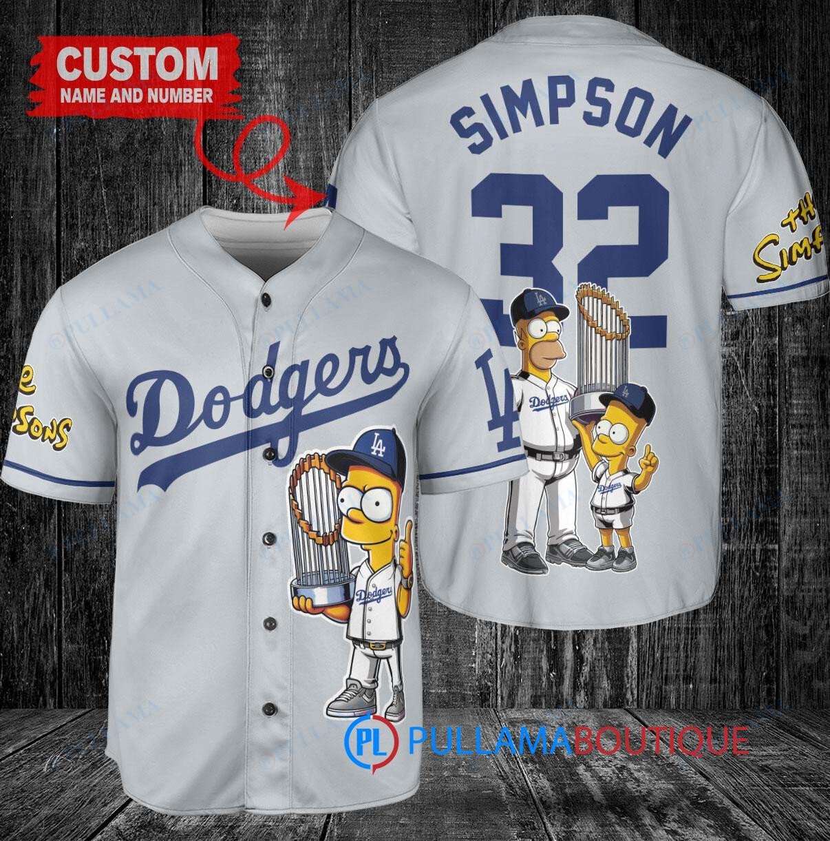 Minnesota Twins x The Simpsons Bart Simpson, Homer Simpson, Lisa Simpson with Trophy Custom Baseball Jersey White