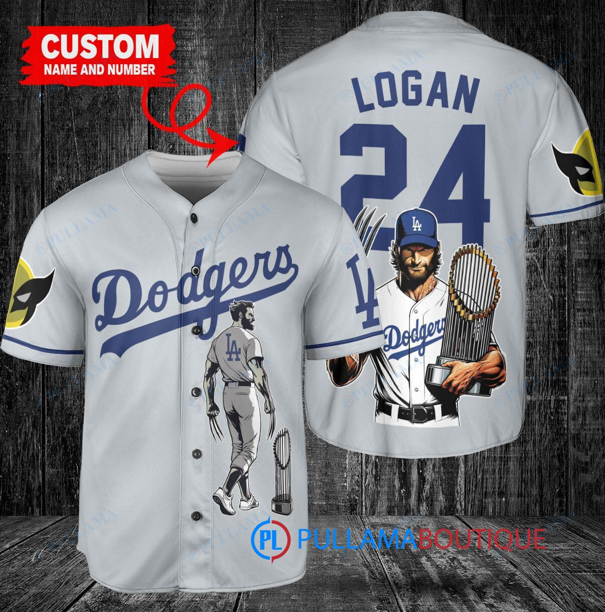 Arizona Diamondbacks x Wolverine Logan with Trophy Custom Baseball Jersey Cream-Purple