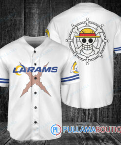 Los Angeles Rams Luffy After Timeskip One Piece Straw Hats Baseball Jersey