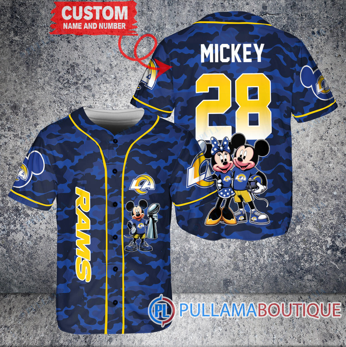 Philadelphia Eagles x Mickey and Minnie with Trophy Custom Baseball Jersey Kelly Green