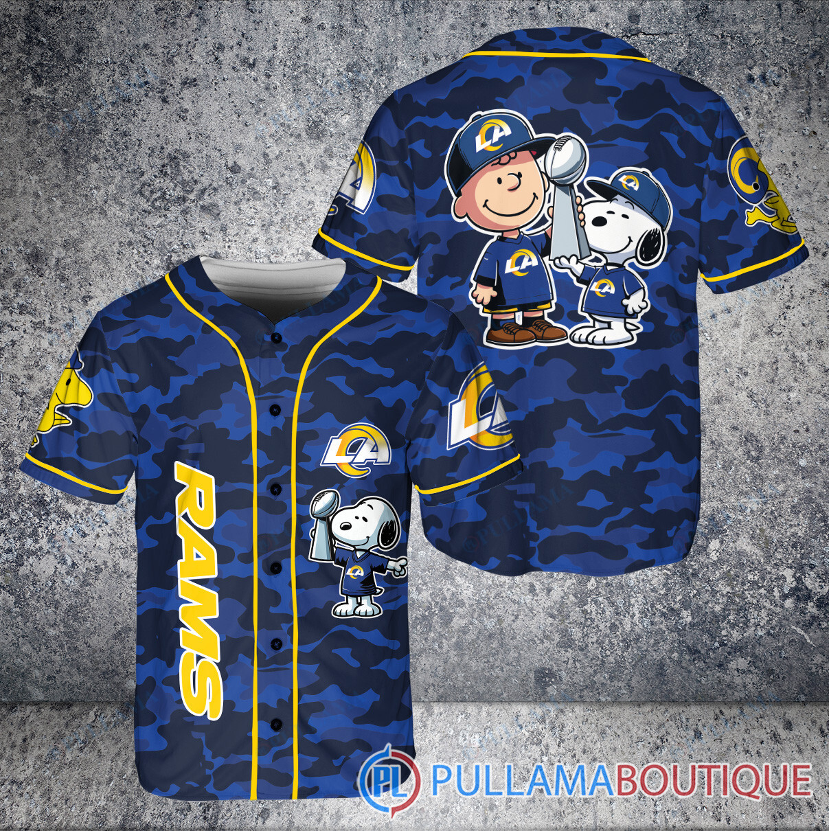 Dallas Cowboys x Snoopy and Charlie Brown with Trophy Baseball Jersey Navy Stripe