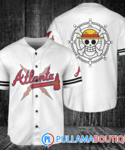 Luffy After Timeskip One Piece Straw Hats Atlanta Braves Baseball Jersey