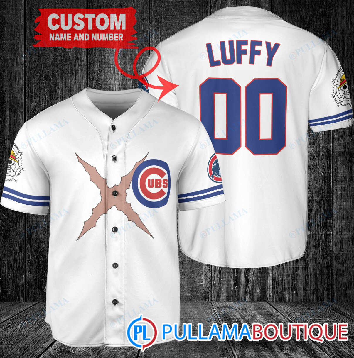 Luffy After Timeskip One Piece Straw Hats Seattle Mariners Custom Baseball Jersey