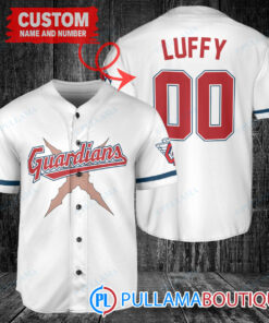 Luffy After Timeskip One Piece Straw Hats Cleveland Guardians Custom Baseball Jersey