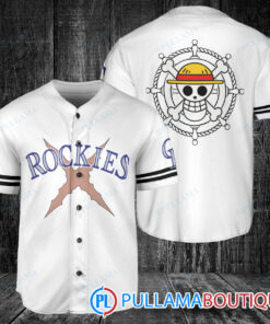 Luffy After Timeskip One Piece Straw Hats Colorado Rockies Baseball Jersey