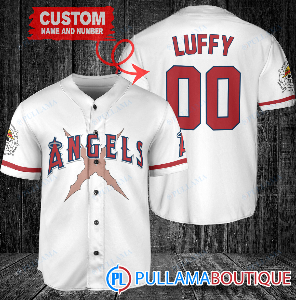 Luffy After Timeskip One Piece Straw Hats Miami Marlins Custom Baseball Jersey