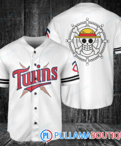 Luffy After Timeskip One Piece Straw Hats Minnesota Twins Baseball Jersey