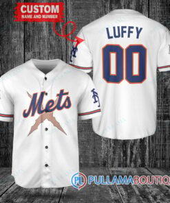 Luffy After Timeskip One Piece Straw Hats New York Mets Custom Baseball Jersey