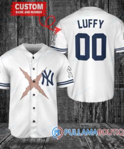 Luffy After Timeskip One Piece Straw Hats New York Yankees Custom Baseball Jersey