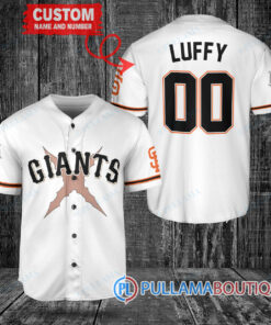 Luffy After Timeskip One Piece Straw Hats San Francisco Giants Custom Baseball Jersey