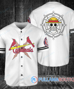 Luffy After Timeskip One Piece Straw Hats St.Louis Cardinals Baseball Jersey