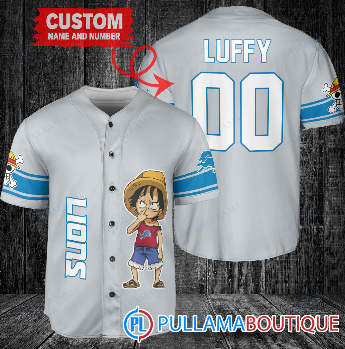 Luffy One Piece Miami Dolphins Custom Baseball Jersey Orange