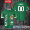 Luffy One Piece Minnesota Vikings Custom Baseball Jersey White