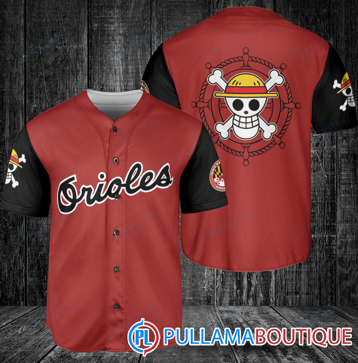 Luffy One Piece Straw Hats Miami Marlins Baseball Jersey