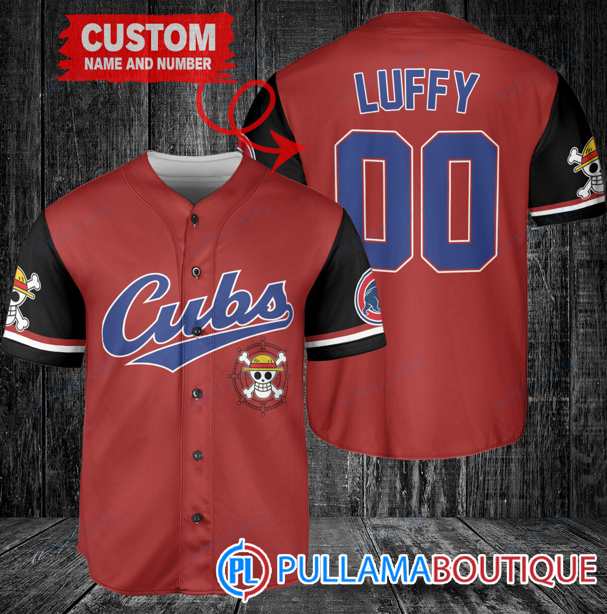 Luffy One Piece Straw Hats Los Angeles Dodgers Custom Baseball Jersey