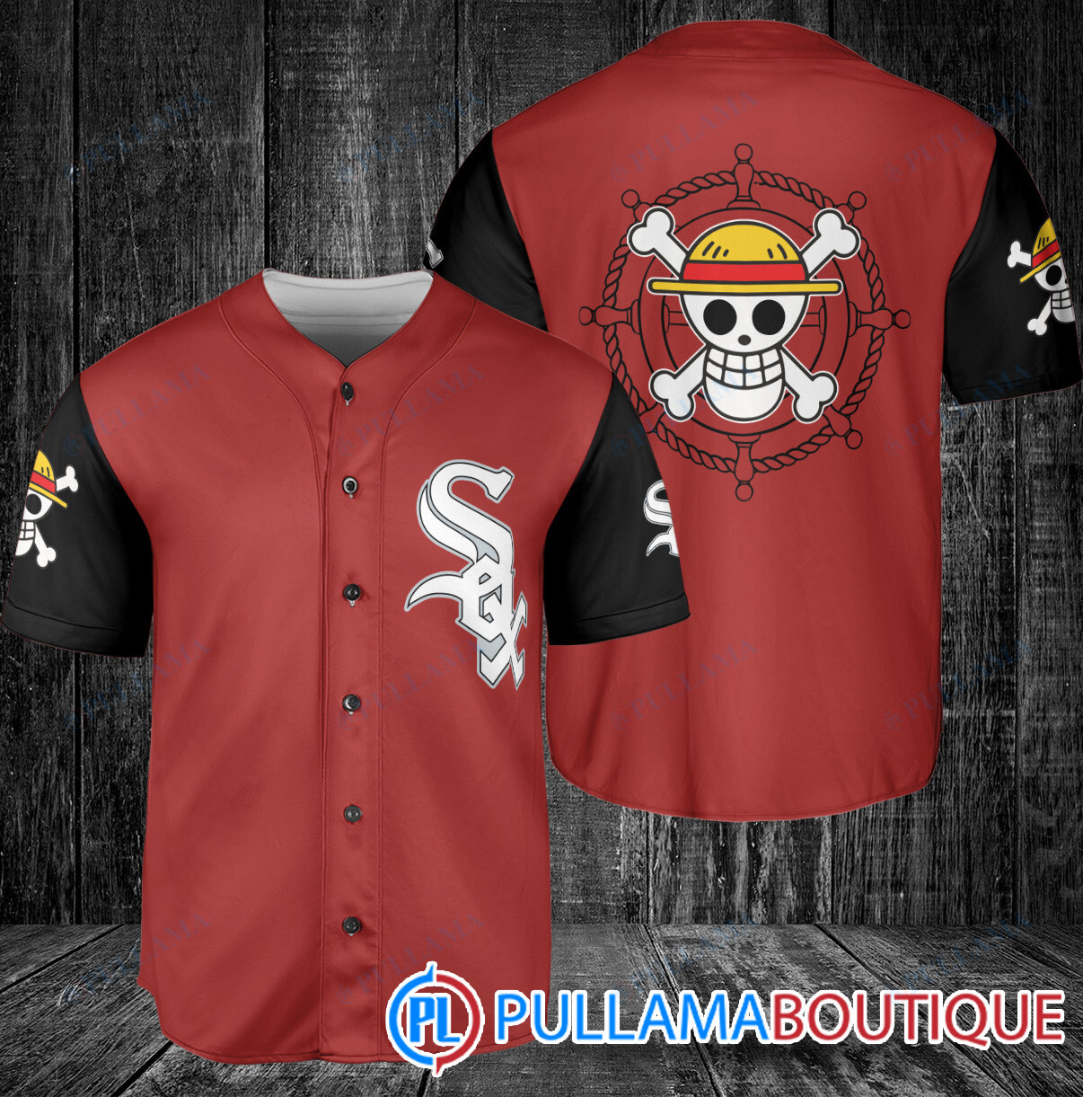 Luffy One Piece Straw Hats Philadelphia Phillies Baseball Jersey