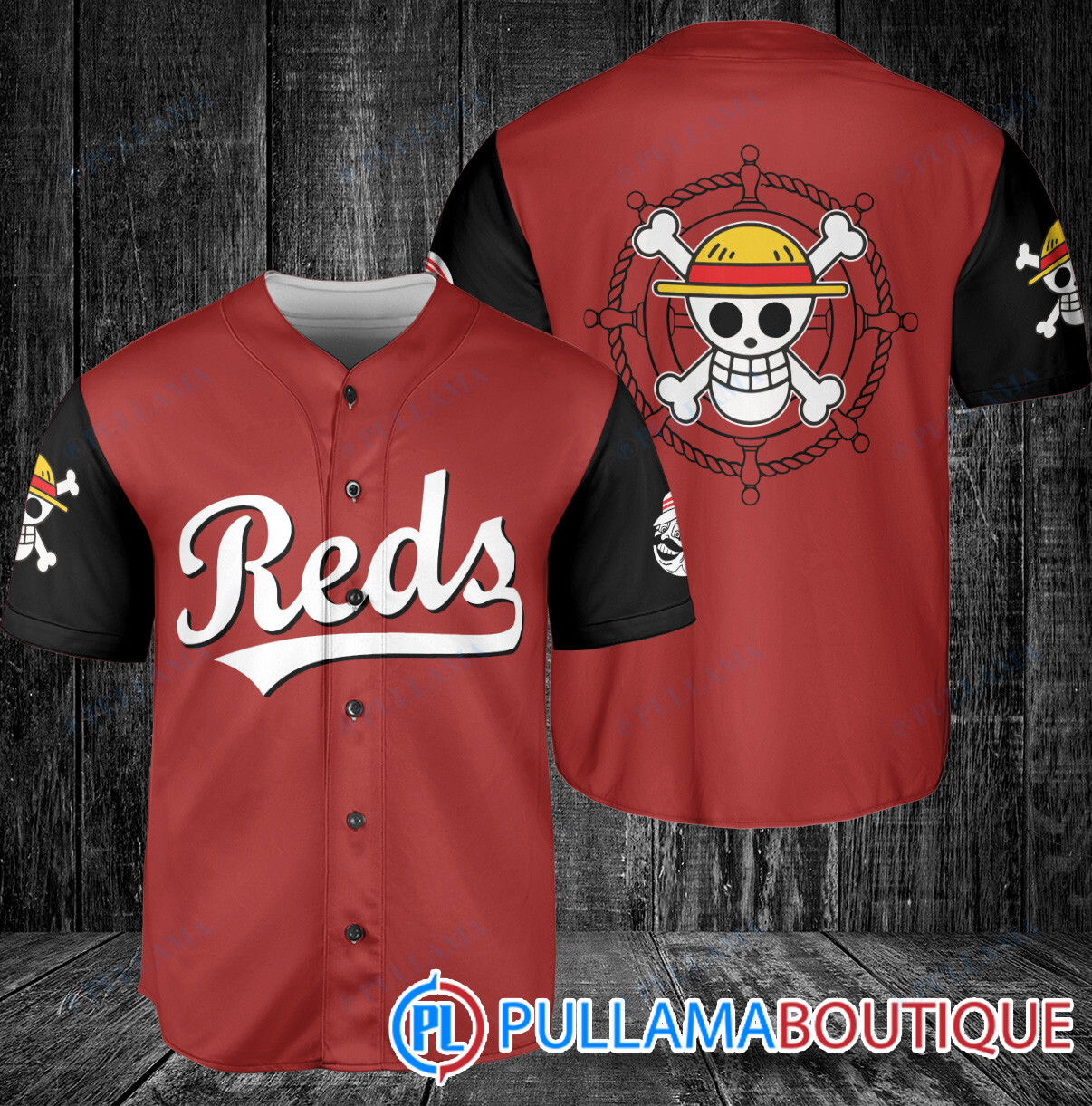 Luffy One Piece Straw Hats St.Louis Cardinals Baseball Jersey