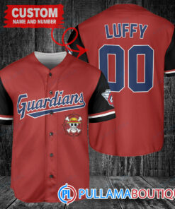 Luffy One Piece Straw Hats Cleveland Guardians Custom Baseball Jersey