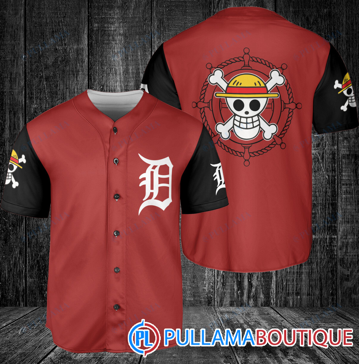 Luffy One Piece Straw Hats Houston Astros Baseball Jersey