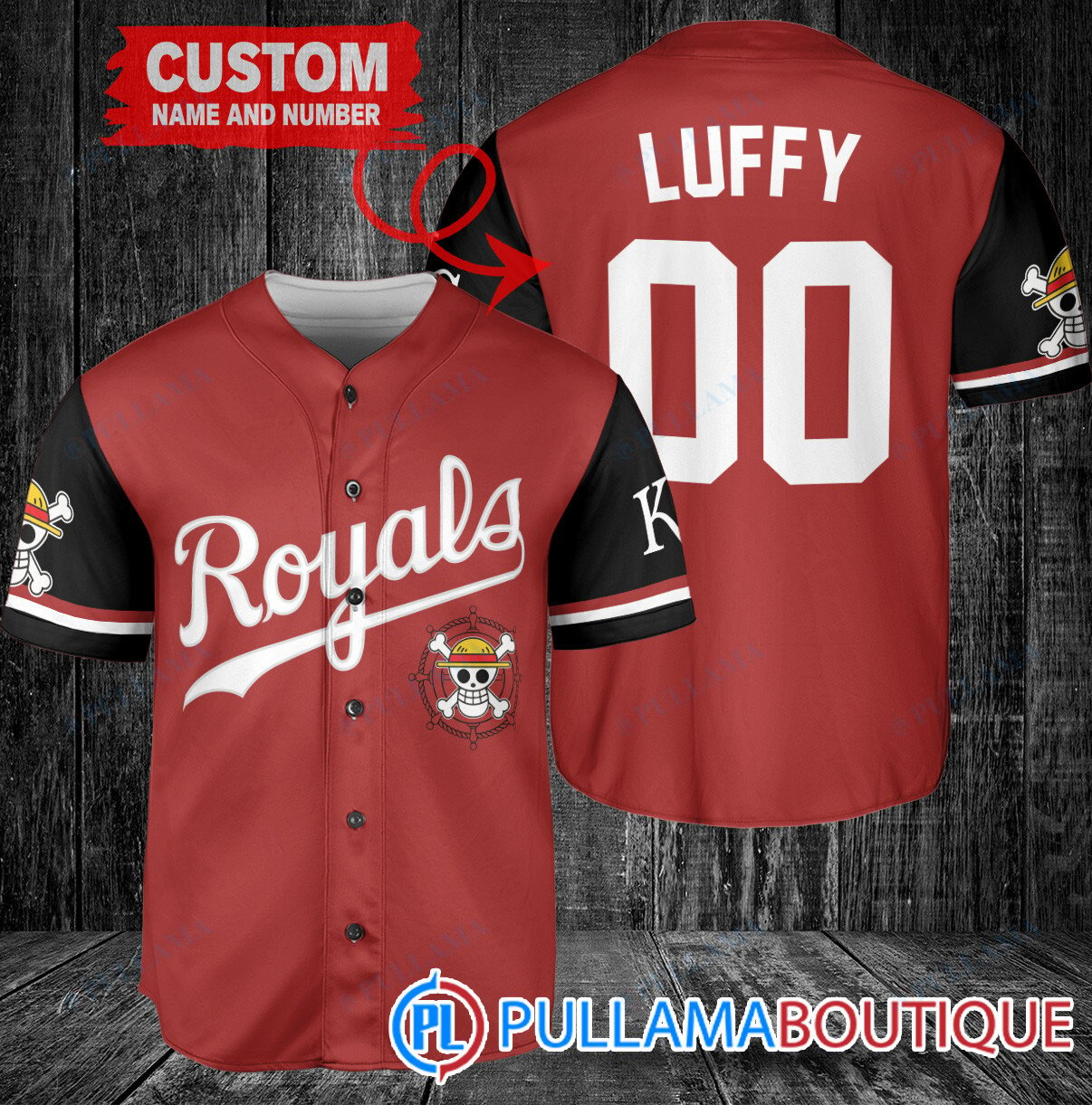 Luffy One Piece Straw Hats Chicago White Sox Custom Baseball Jersey