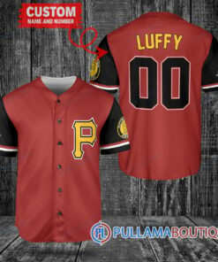 Luffy One Piece Straw Hats Pittsburgh Pirates Custom Baseball Jersey