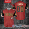 Luffy One Piece Straw Hats New York Mets Custom Baseball Jersey