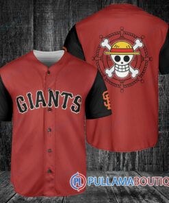 Luffy One Piece Straw Hats San Francisco Giants Baseball Jersey