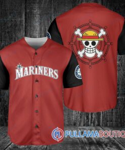 Luffy One Piece Straw Hats Seattle Mariners Baseball Jersey