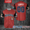 Luffy One Piece Straw Hats San Diego Padres Custom Baseball Jersey