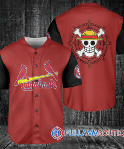 Luffy One Piece Straw Hats St.Louis Cardinals Baseball Jersey