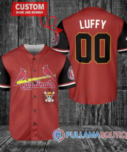 Luffy One Piece Straw Hats St.Louis Cardinals Custom Baseball Jersey