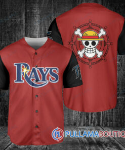 Luffy One Piece Straw Hats Tampa Bay Rays Baseball Jersey