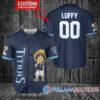 Luffy One Piece Indianapolis Colts Custom Baseball Jersey Royal