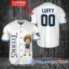 Luffy One Piece Indianapolis Colts Custom Baseball Jersey White