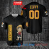 Luffy One Piece Detroit Lions Custom Baseball Jersey Orange